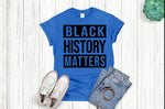 Load image into Gallery viewer, Black History Matters T-shirt
